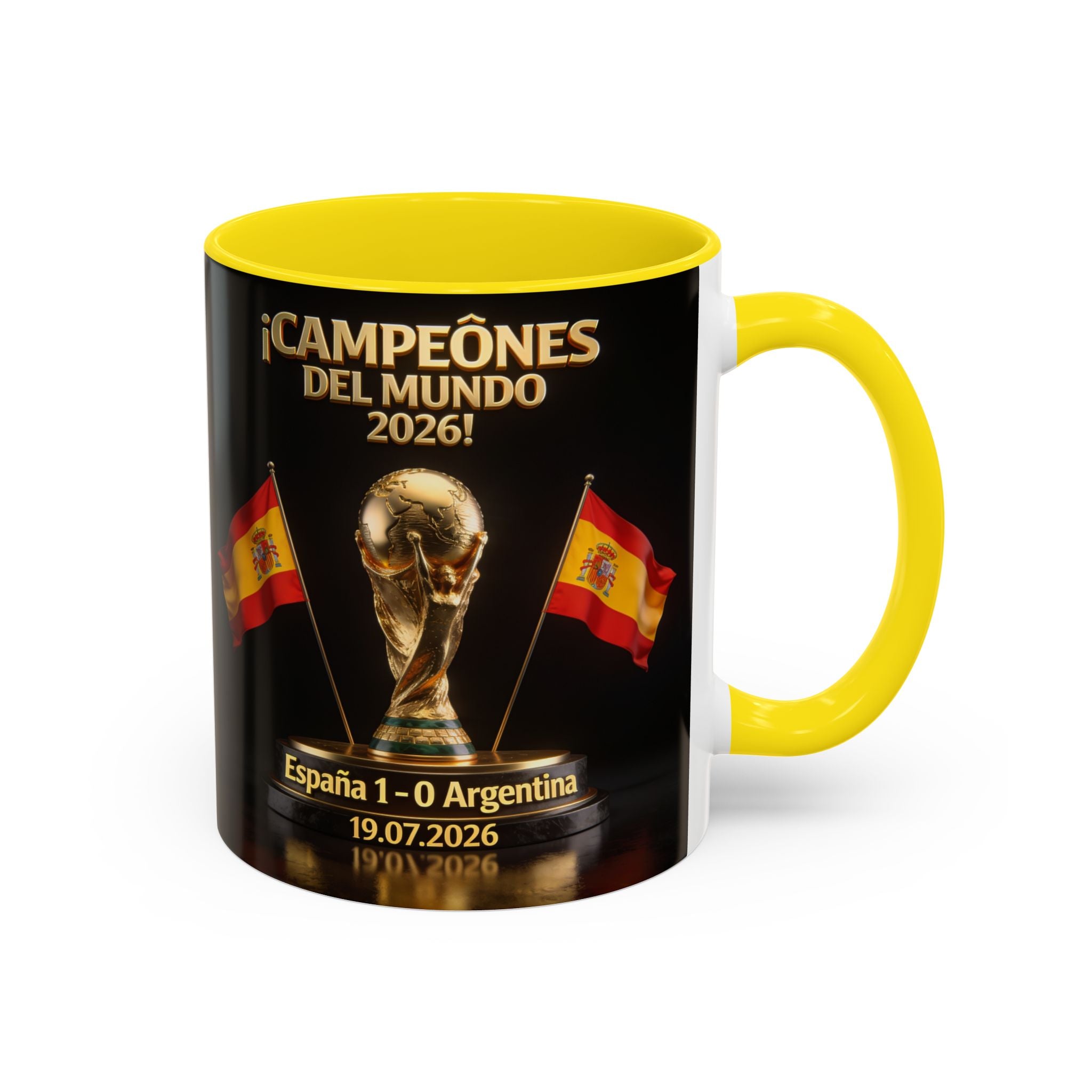 World Cup Champions 2026 Coffee Mug — ¡Campeones del Mundo! España 1-0 Argentina (11/15oz)