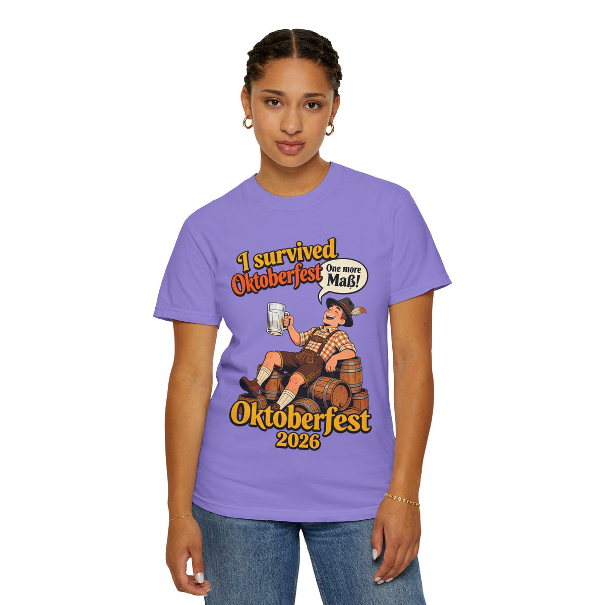 Oktoberfest 2026 T-Shirt – "I Survived Oktoberfest" Beer Festival Tee
