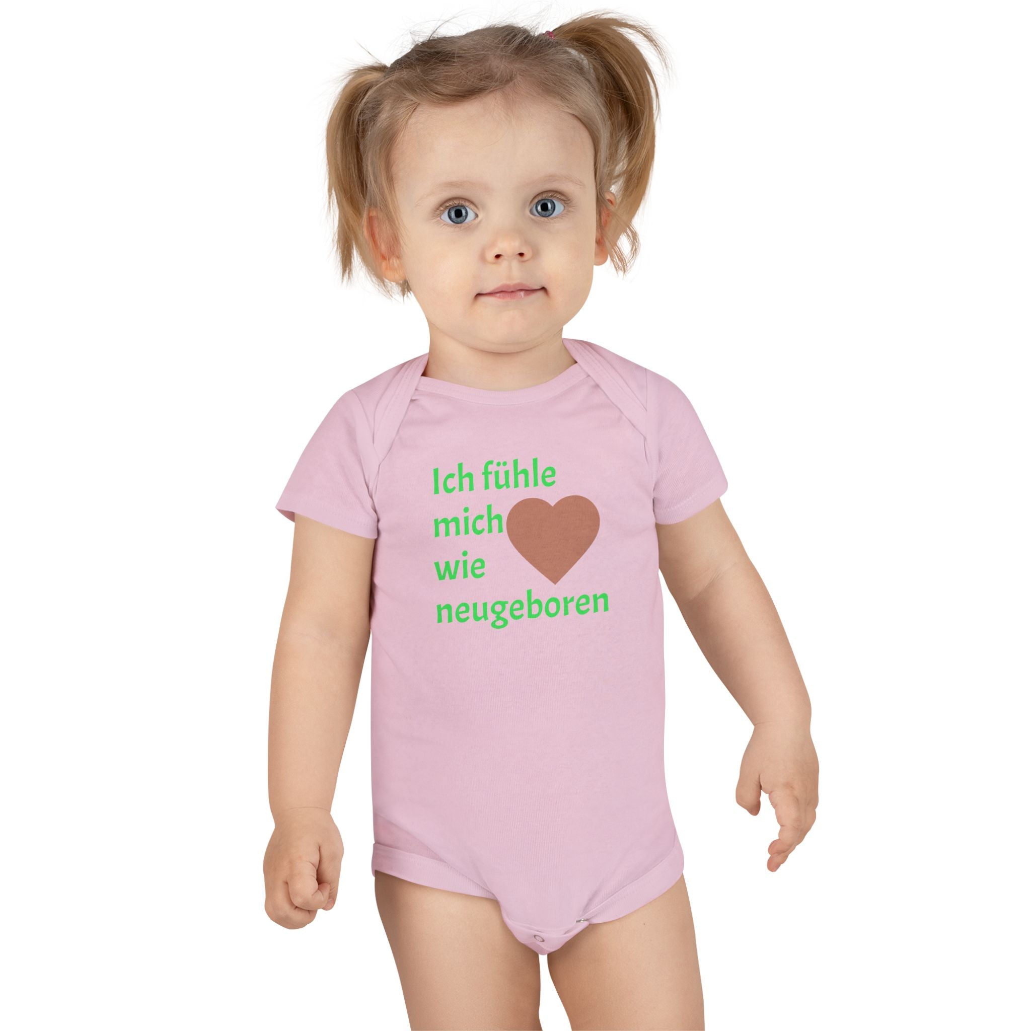 Baby Onesie "Ich fühle mich wie neugeboren" – Cute German Newborn Bodysuit
