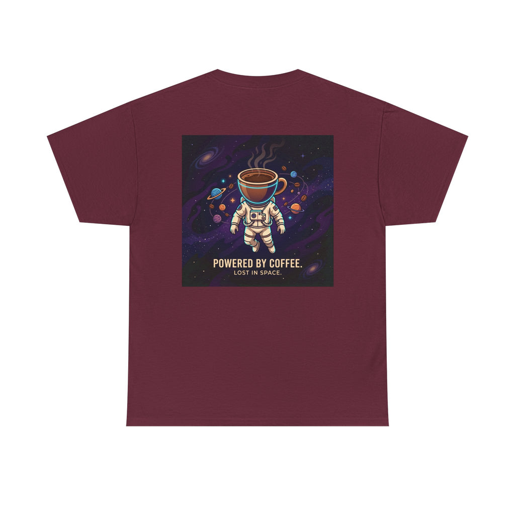 Astronaut Coffee T‑Shirt — "Powered by Coffee, Lost in Space" Space Tee