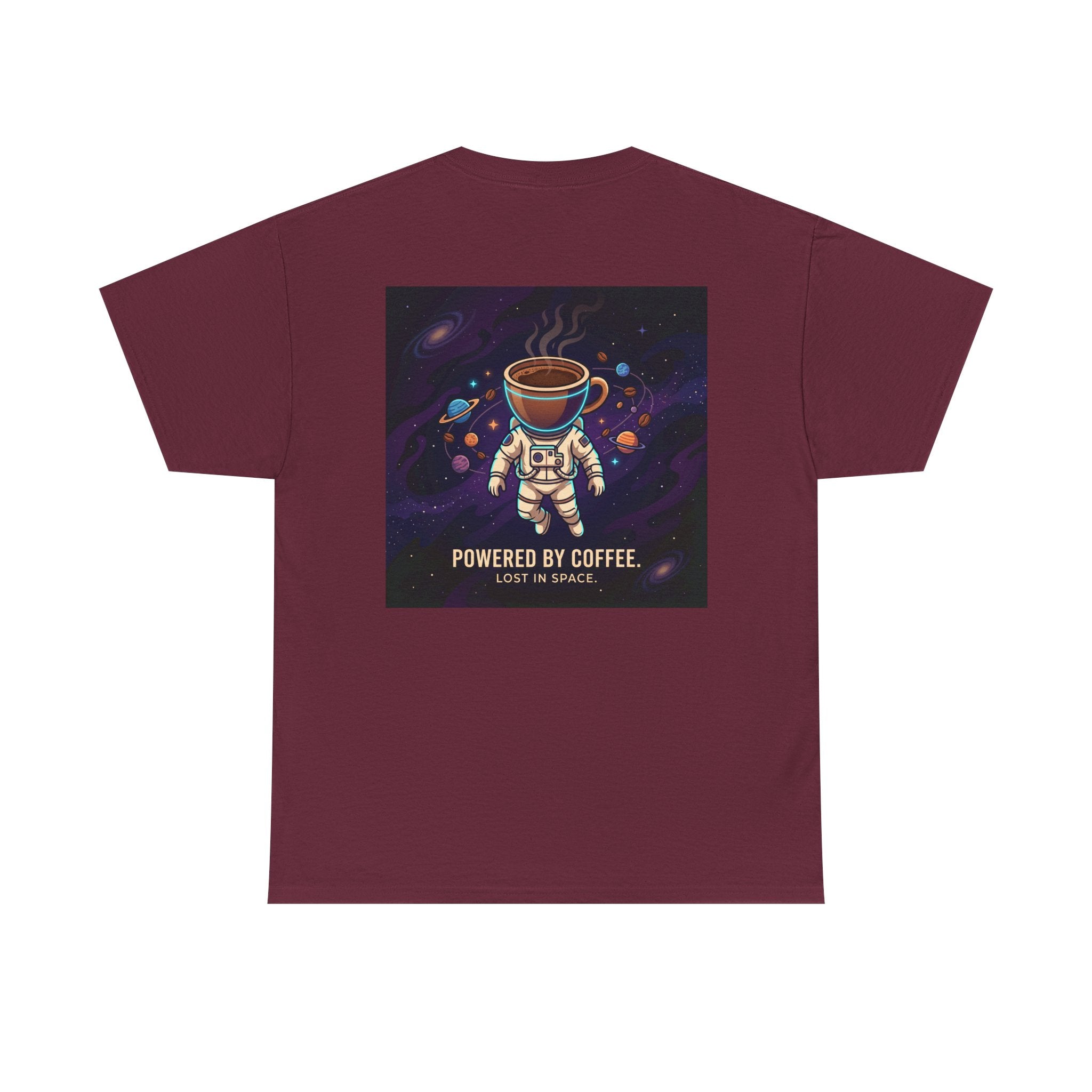 Astronaut Coffee T‑Shirt — "Powered by Coffee, Lost in Space" Space Tee