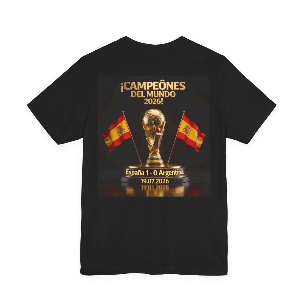 World Cup Champions 2026 Tee — ¡Campeones del Mundo 2026! España 1-0 Argentina (19.07.2026)