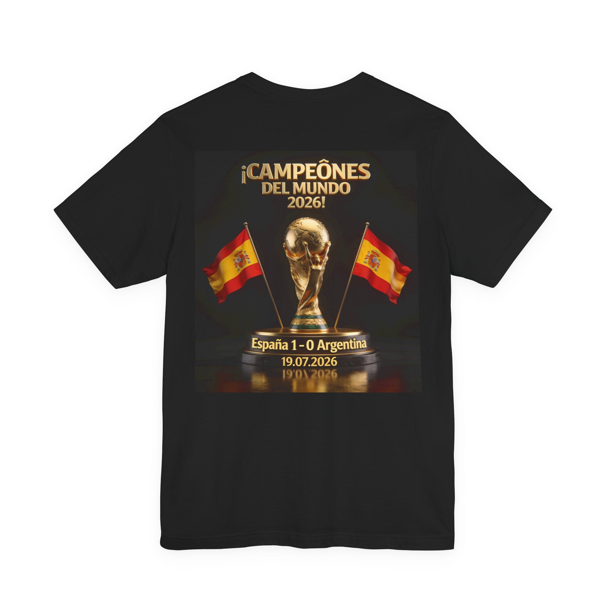 World Cup Champions 2026 Tee — ¡Campeones del Mundo 2026! España 1-0 Argentina (19.07.2026)