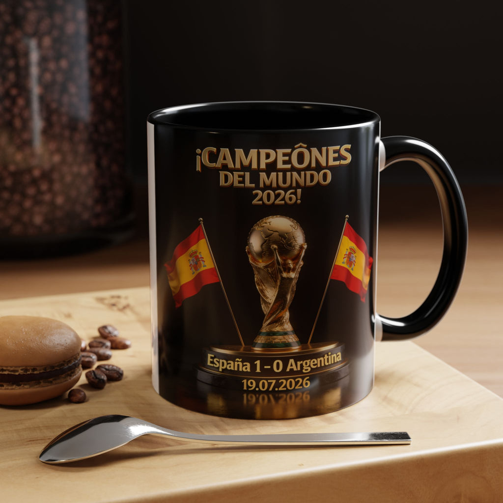 World Cup Champions 2026 Coffee Mug — ¡Campeones del Mundo! España 1-0 Argentina (11/15oz)