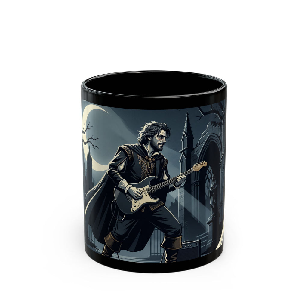 "Athos with Guitar" Mug — Dark Romantic Bride Coffee Cup (11oz/15oz)
