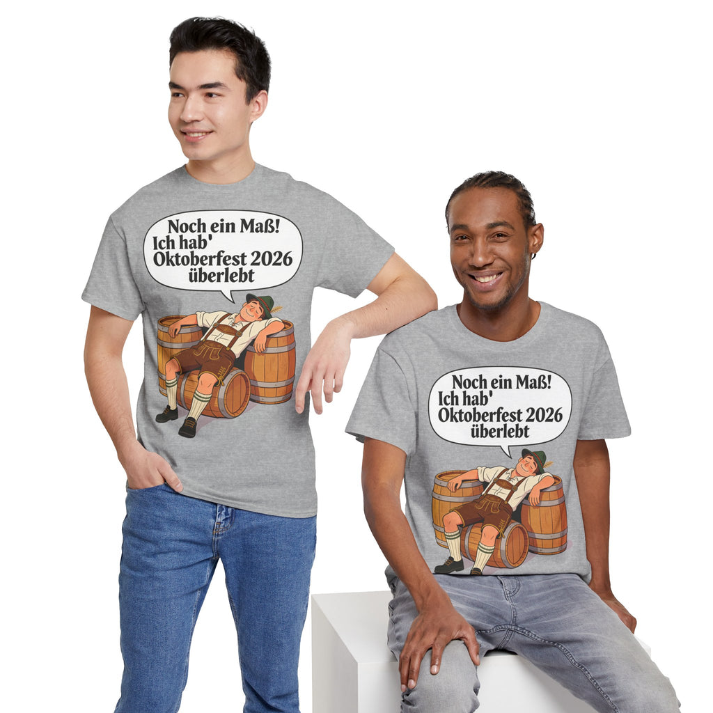Oktoberfest 2026 T-Shirt – „Noch ein Maß! Ich hab' Oktoberfest 2026 überlebt“ Beer-Festival-Shirt