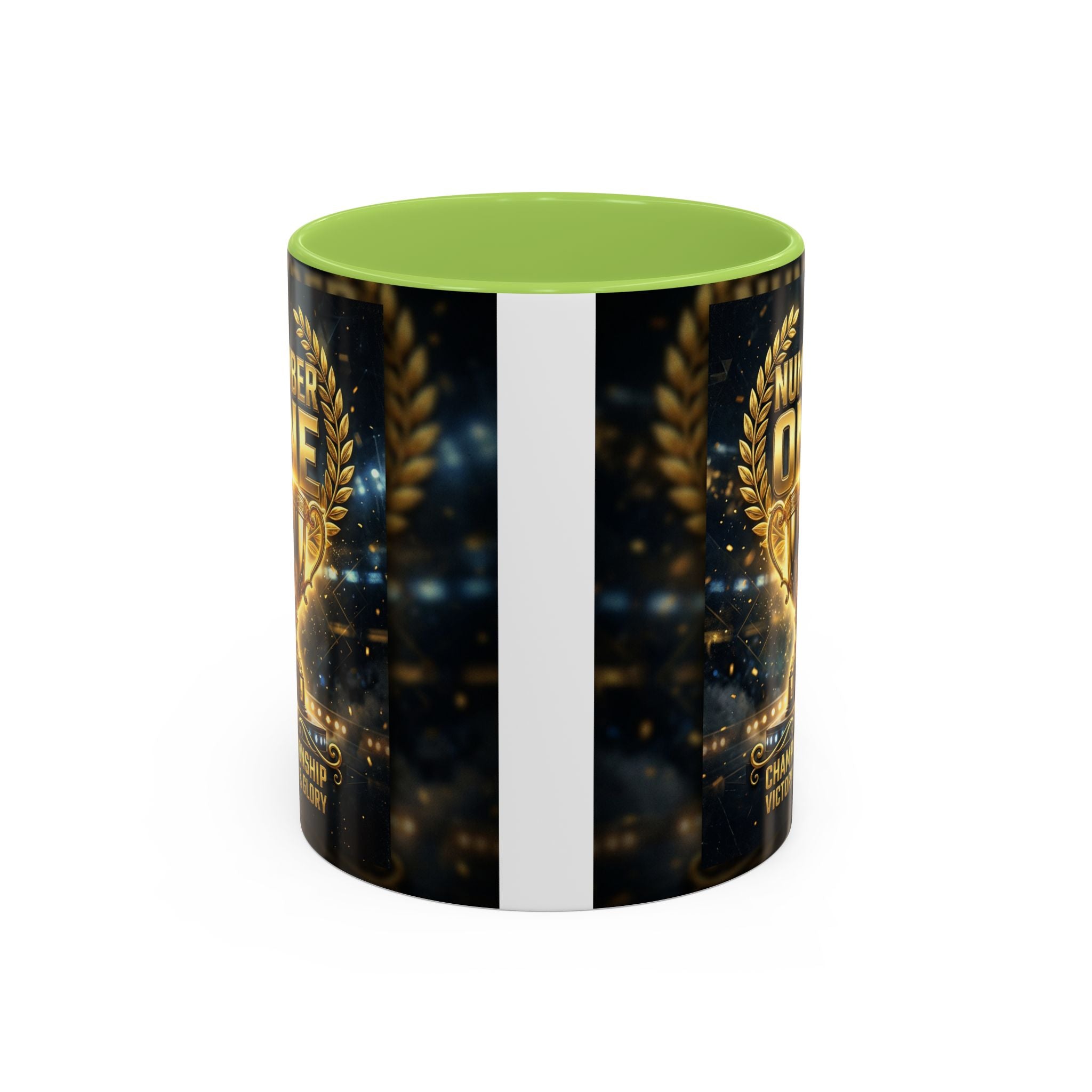 Number One Trophy Coffee Mug — Championship Victory & Glory Accent Mug