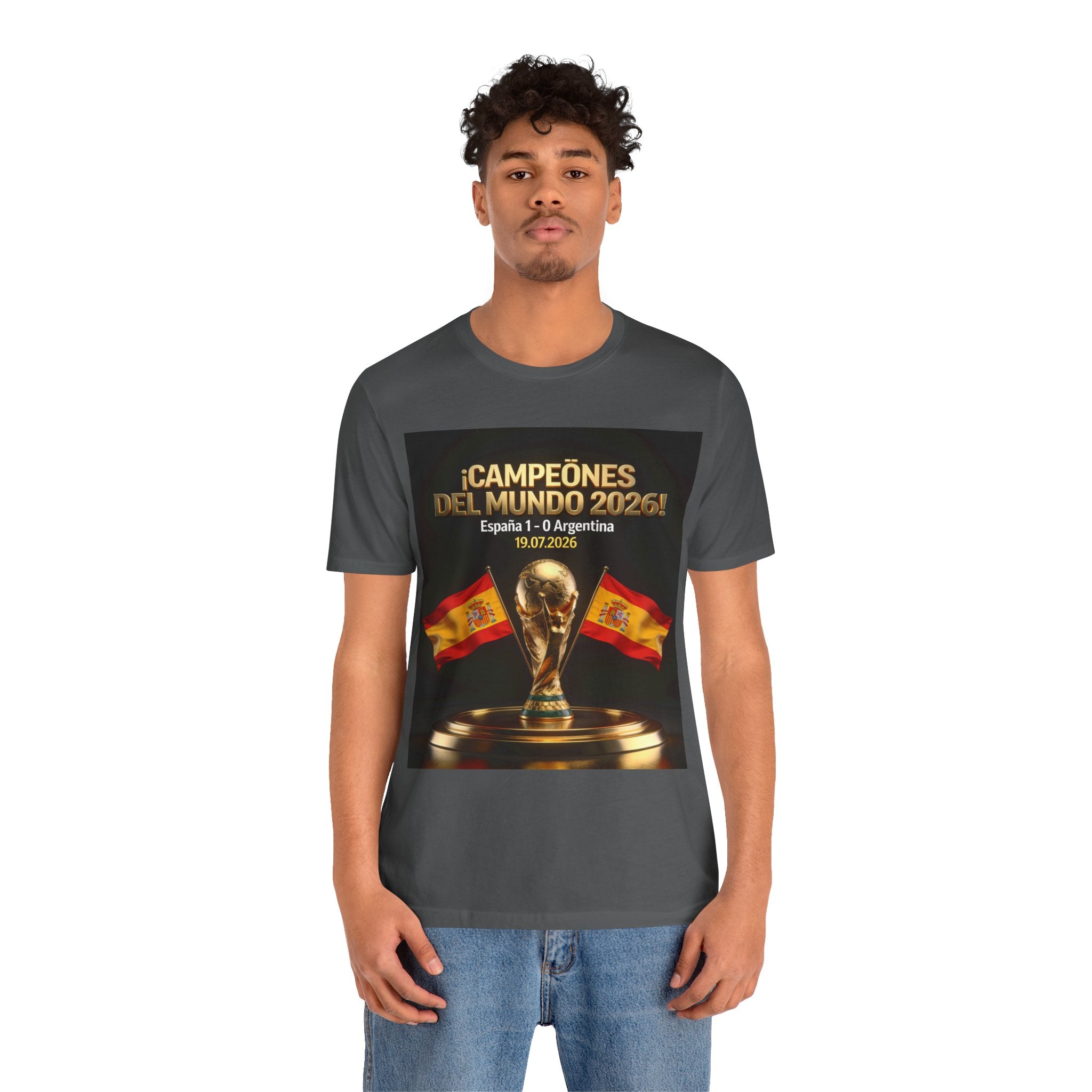 World Cup Champions 2026 Tee — ¡Campeones del Mundo 2026! España 1-0 Argentina (19.07.2026)