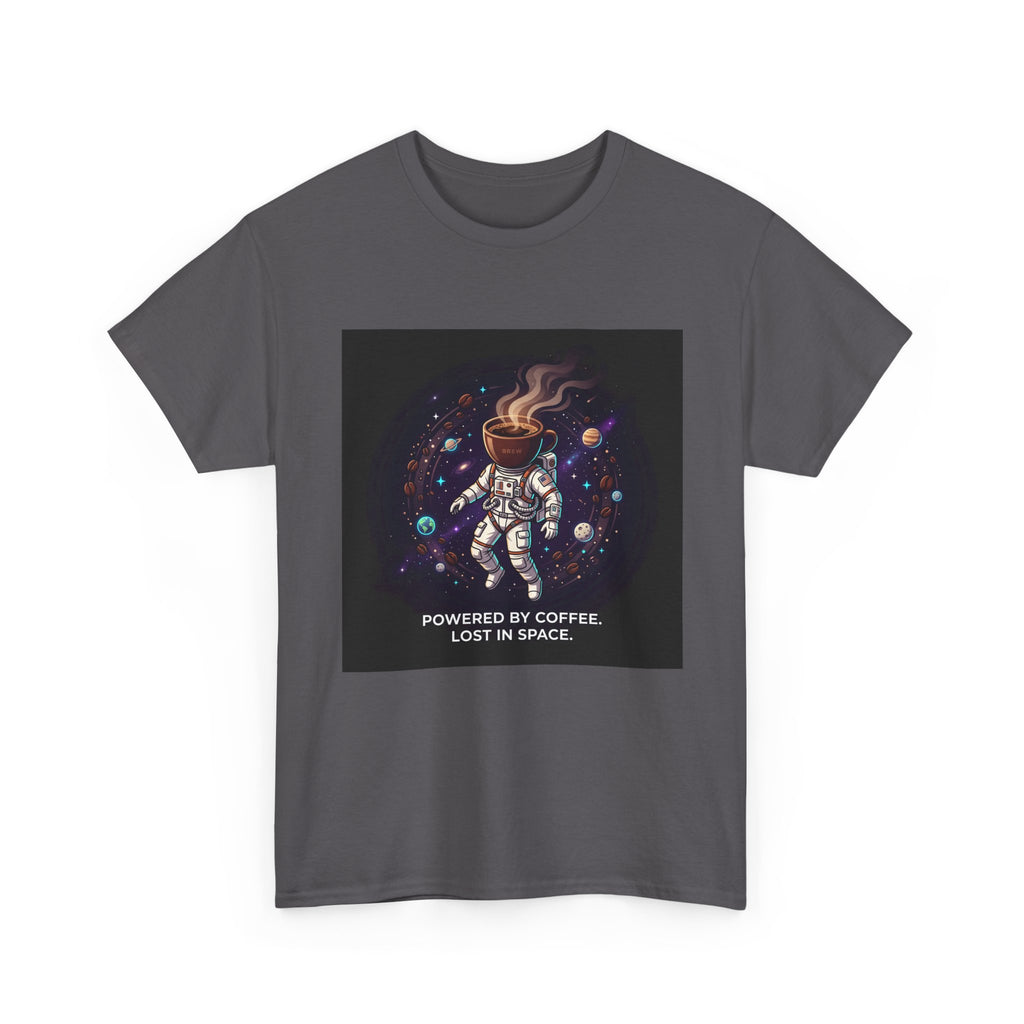 Astronaut Coffee T‑Shirt — "Powered by Coffee, Lost in Space" Space Tee