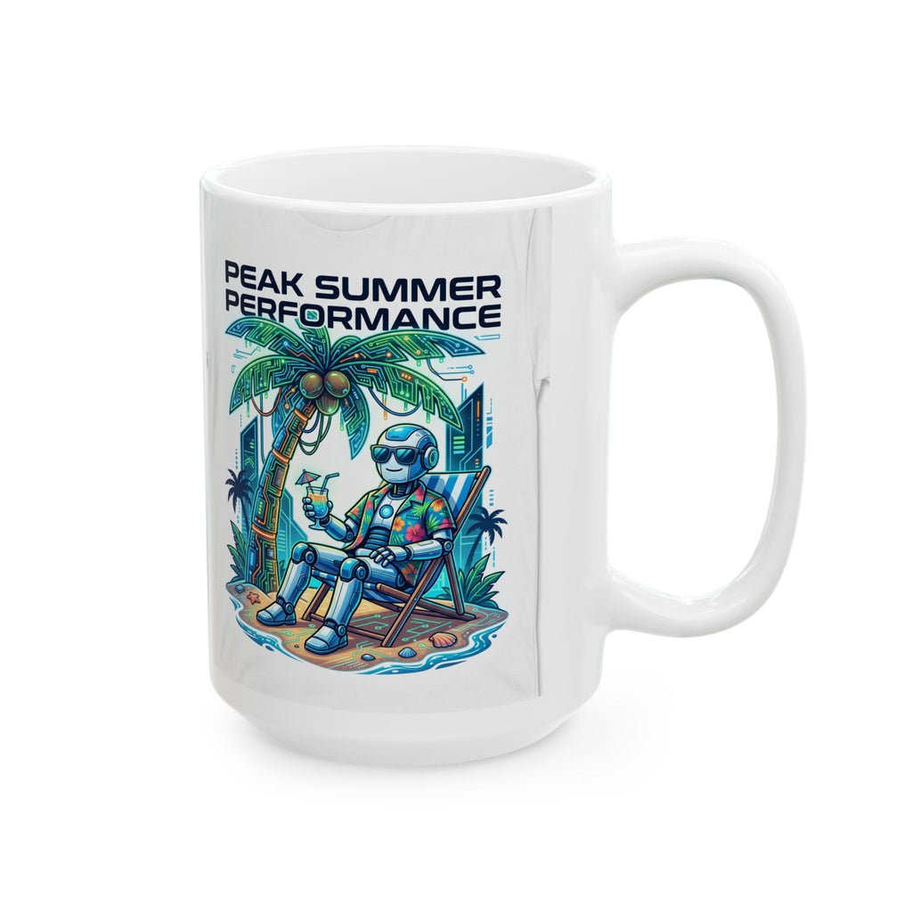 Tropical Gamer Ceramic Mug — “Peak Summer Performance” 11oz/15oz
