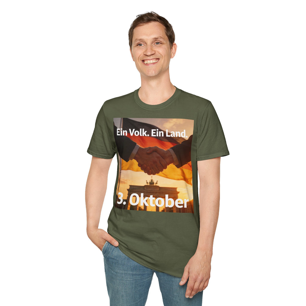 T-Shirt – „Ein Volk. Ein Land.“ 3. Oktober Gedenk-Shirt