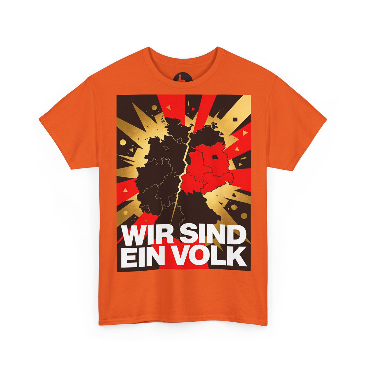 T-Shirt „WIR SIND EIN VOLK“ - Erinnerung, Retro‑Poster‑Style