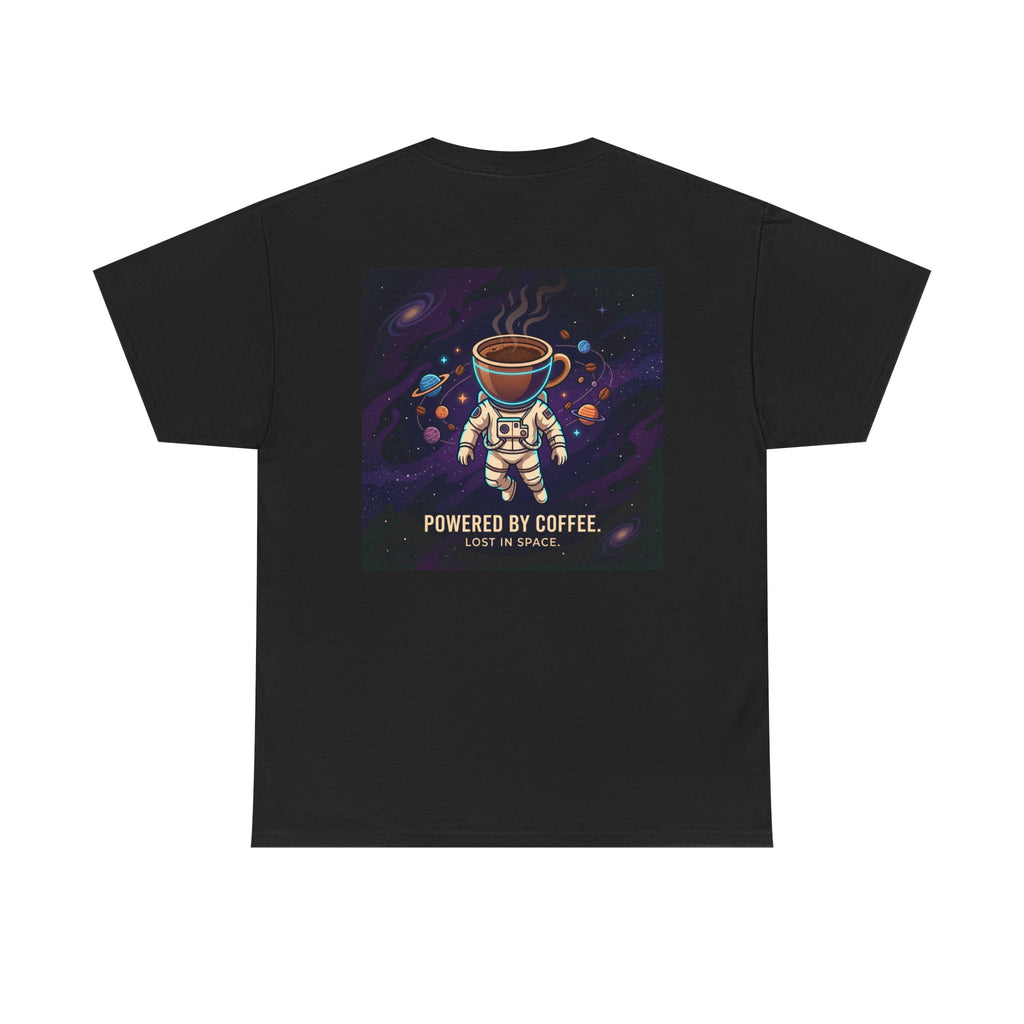 Astronaut Coffee T‑Shirt — "Powered by Coffee, Lost in Space" Space Tee