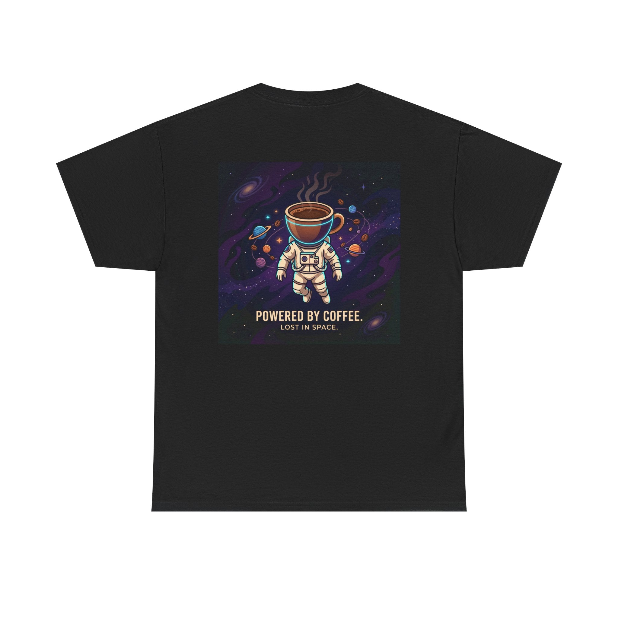 Astronaut Coffee T‑Shirt — "Powered by Coffee, Lost in Space" Space Tee