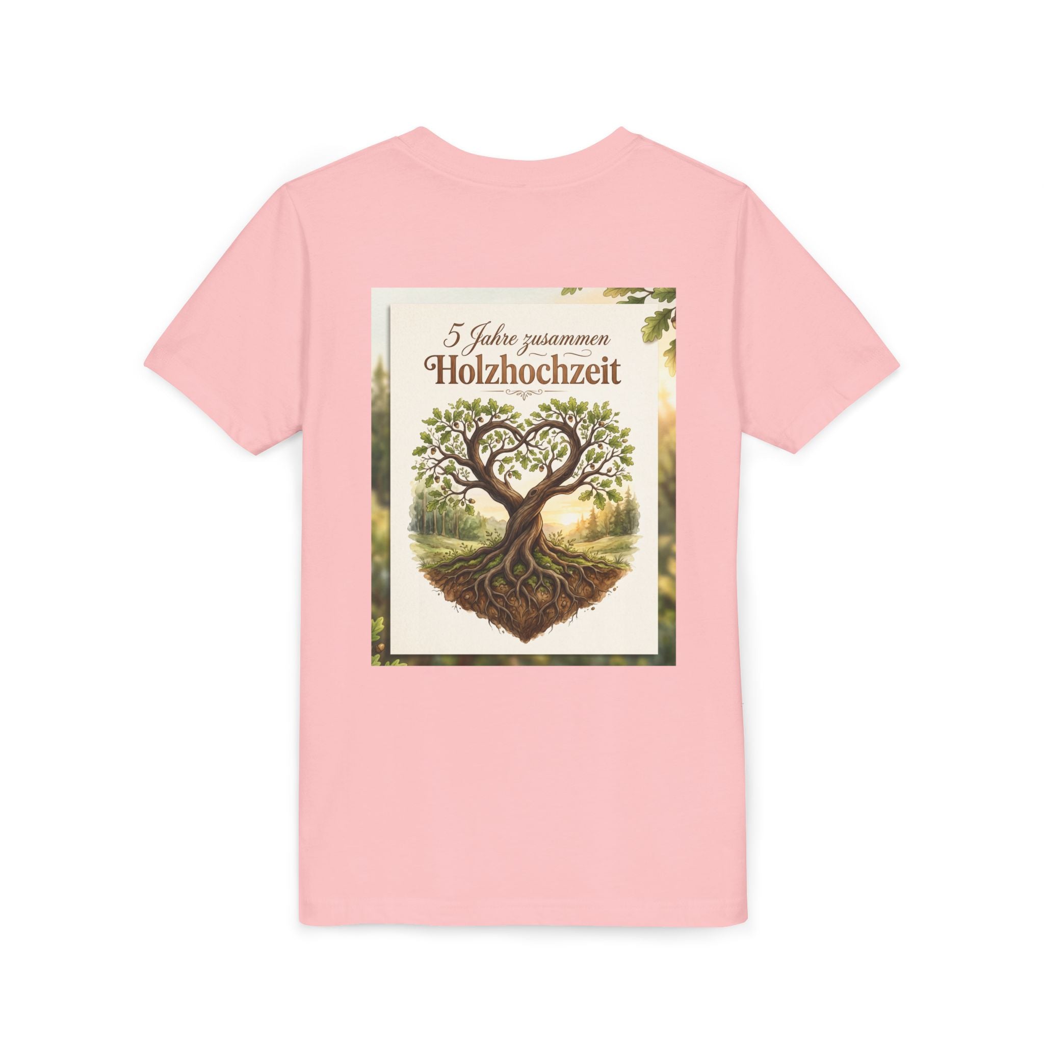 Youth Tee — '5 Jahre zusammen Holzhochzeit' Tree Anniversary Shirt (5th Wedding Anniversary)
