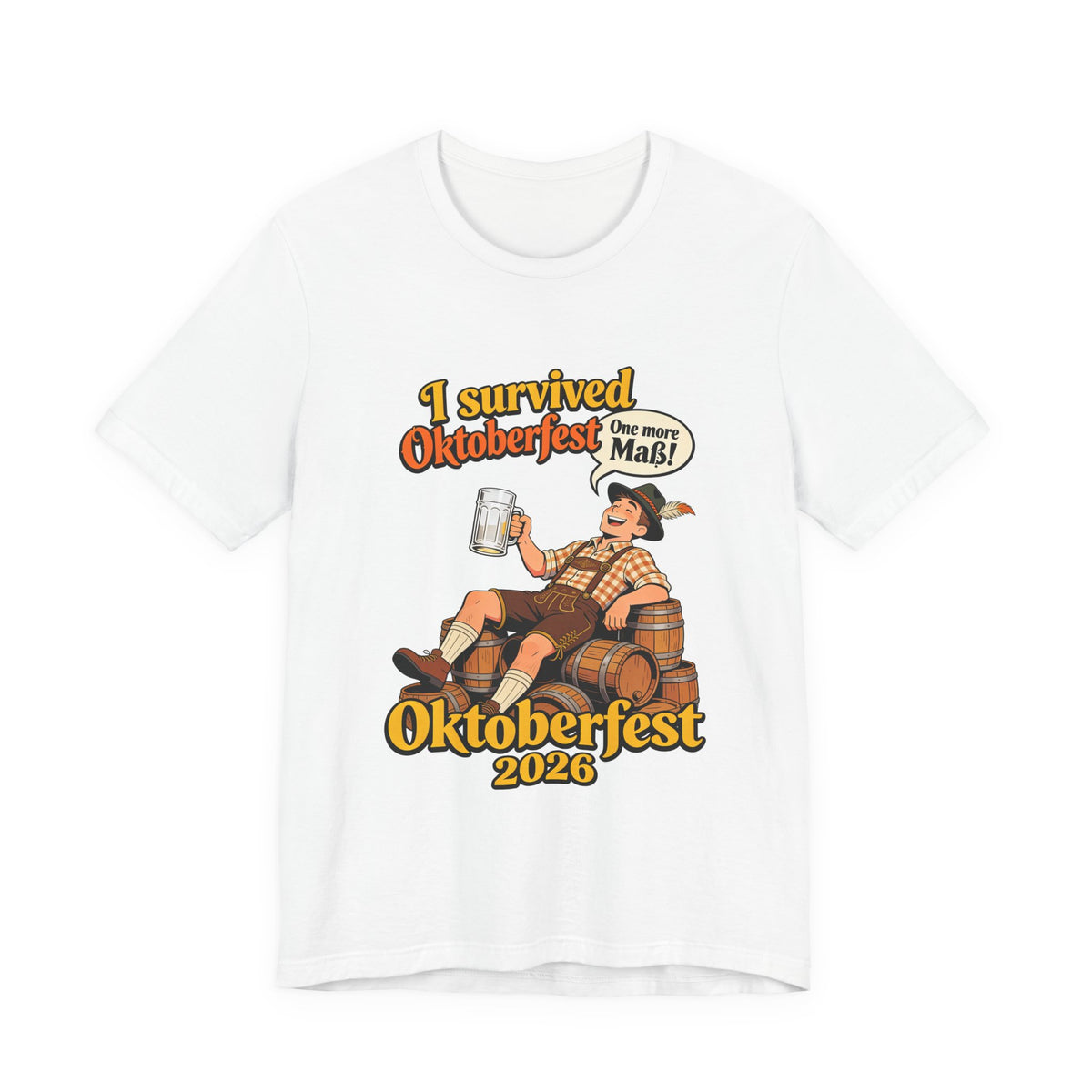 Oktoberfest 2026 T-Shirt — "I Survived Oktoberfest" Beer Festival Tee