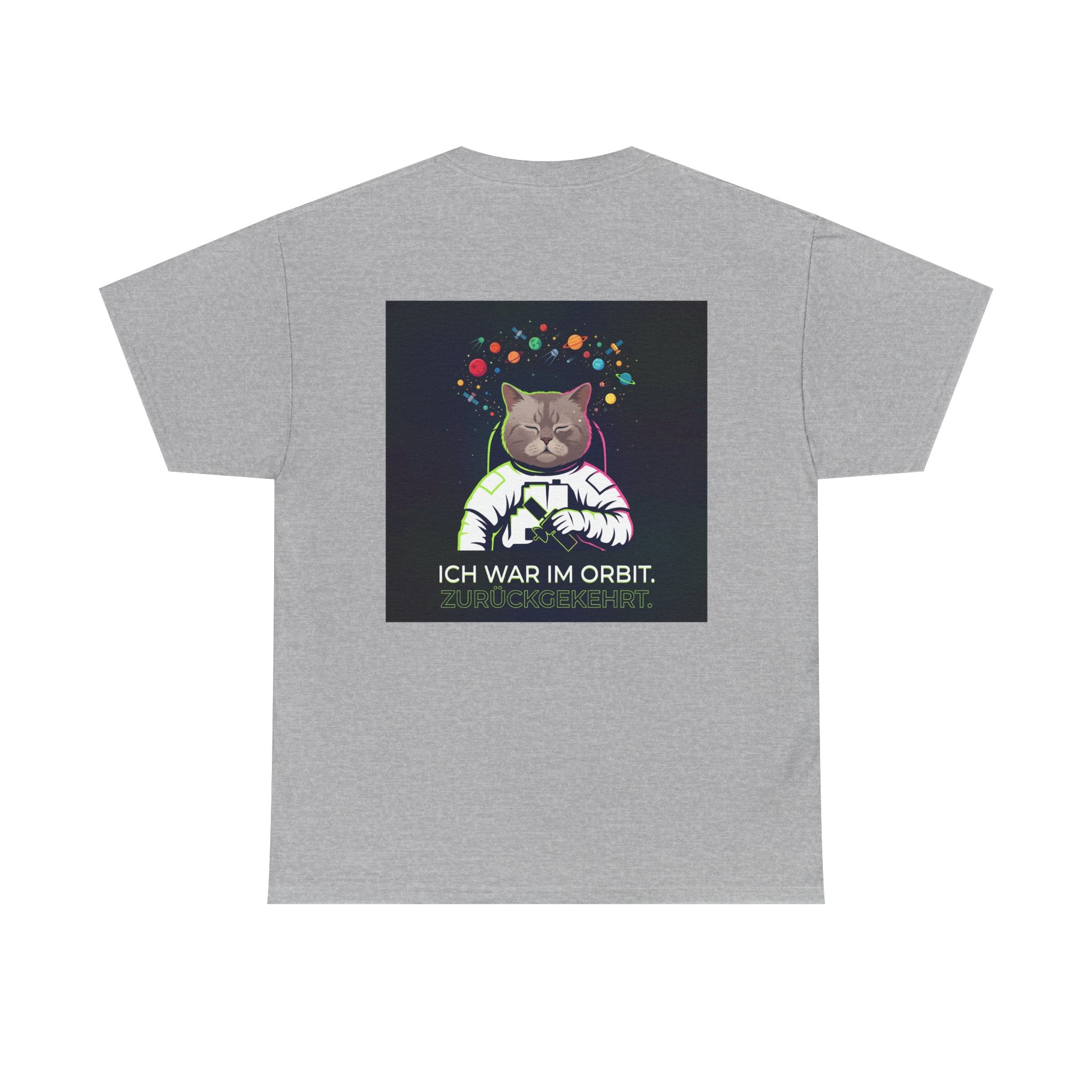 Astronaut Cat T-Shirt — "Ich war im Orbit. Zurückgekehrt." German Space Cat Tee