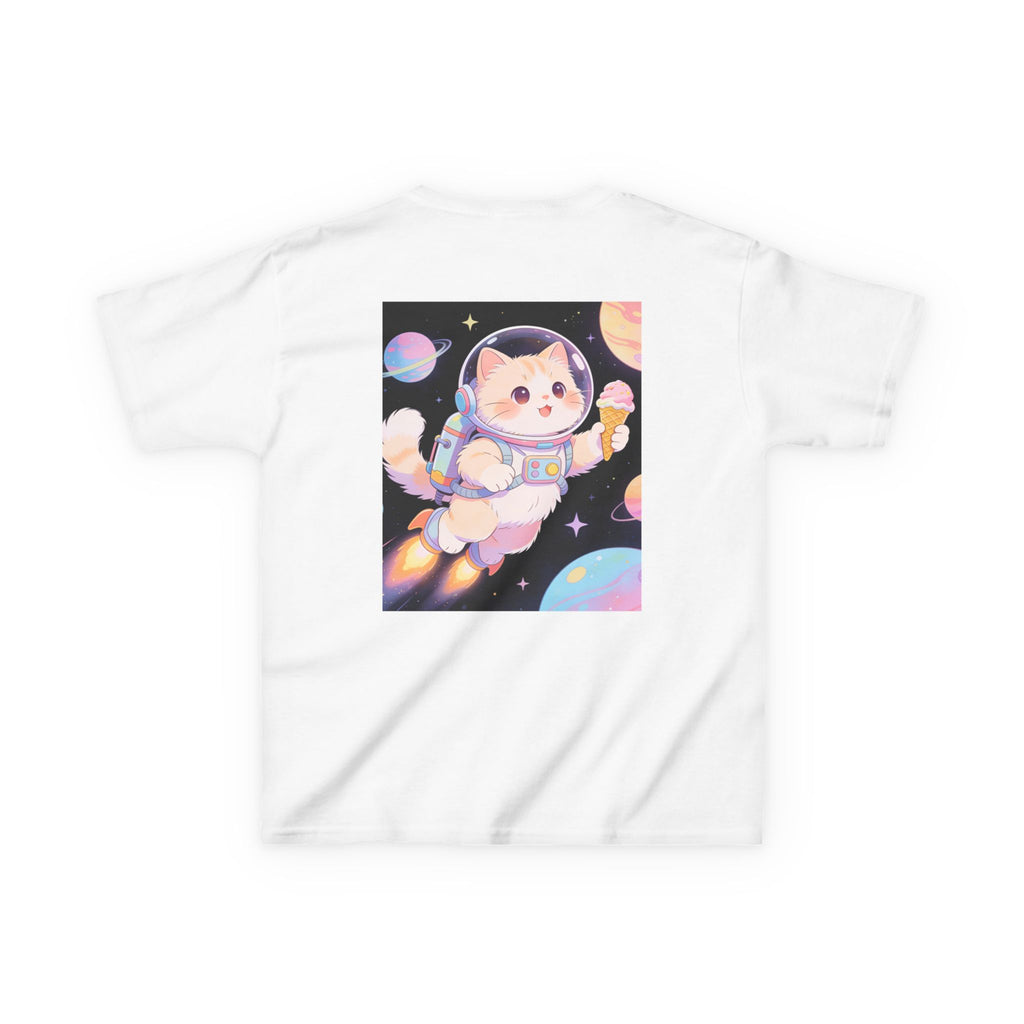 Kids Astronaut Cat Tee — Cute Space Puppy in Spacesuit Kids T-Shirt