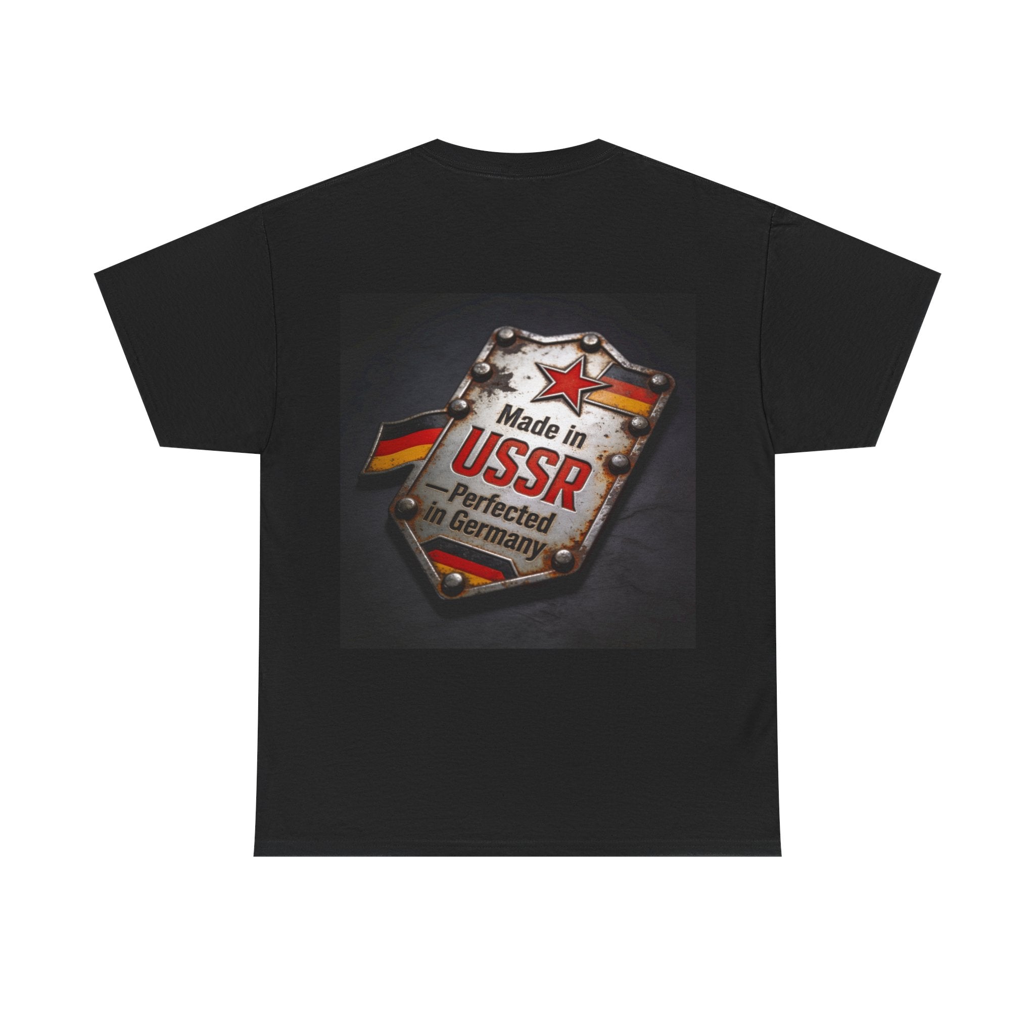 T-Shirt — "Made in USSR, Perfected in Germany" Vintage Emblem Tee
