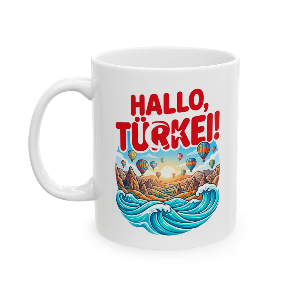 Ceramic Mug - 'Hallo Türkei' Nautical Coffee Cup