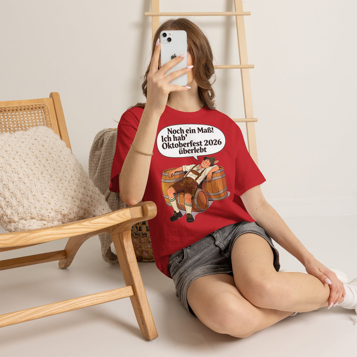 Oktoberfest 2026 T-Shirt – „Noch ein Maß! Ich hab' Oktoberfest 2026 überlebt“ Beer-Festival-Shirt