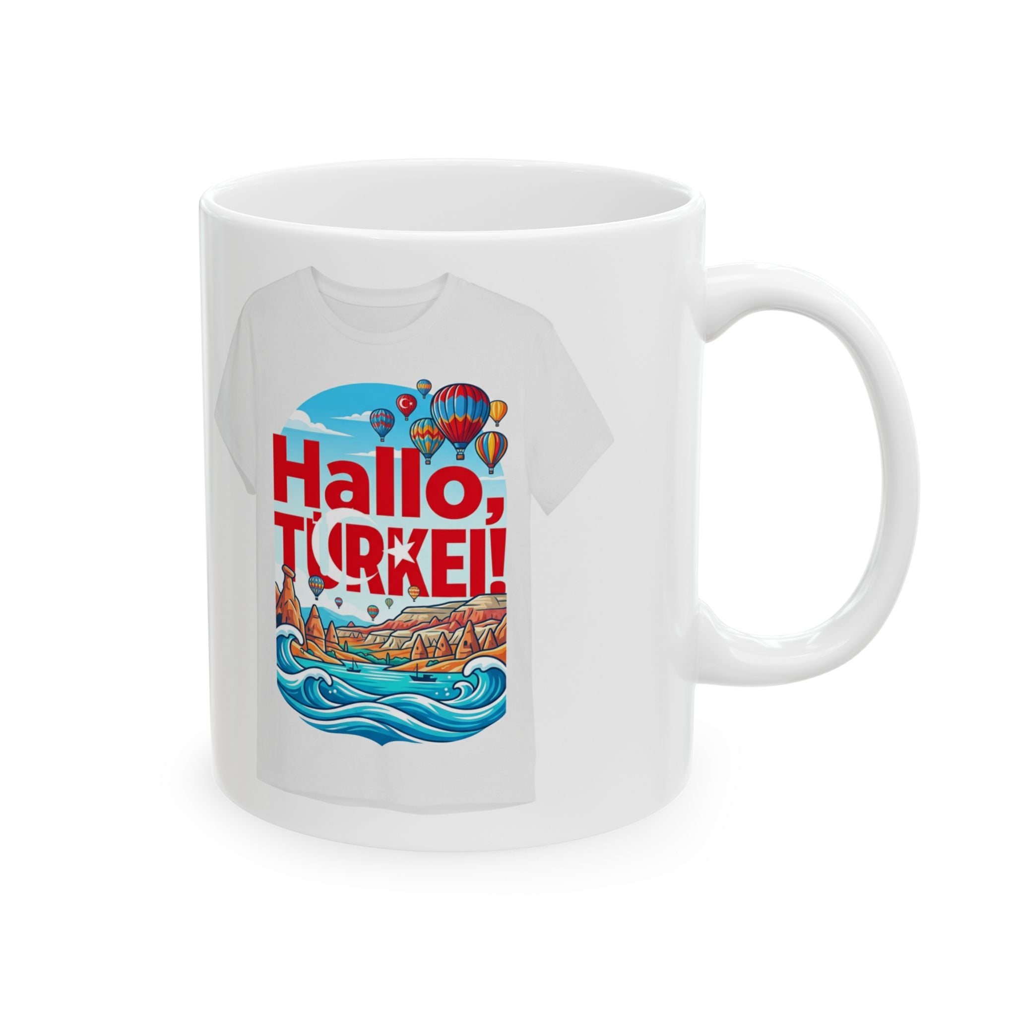 Ceramic Mug - 'Hallo Türkei' Nautical Coffee Cup