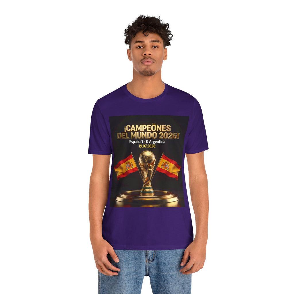 World Cup Champions 2026 Tee — ¡Campeones del Mundo 2026! España 1-0 Argentina (19.07.2026)