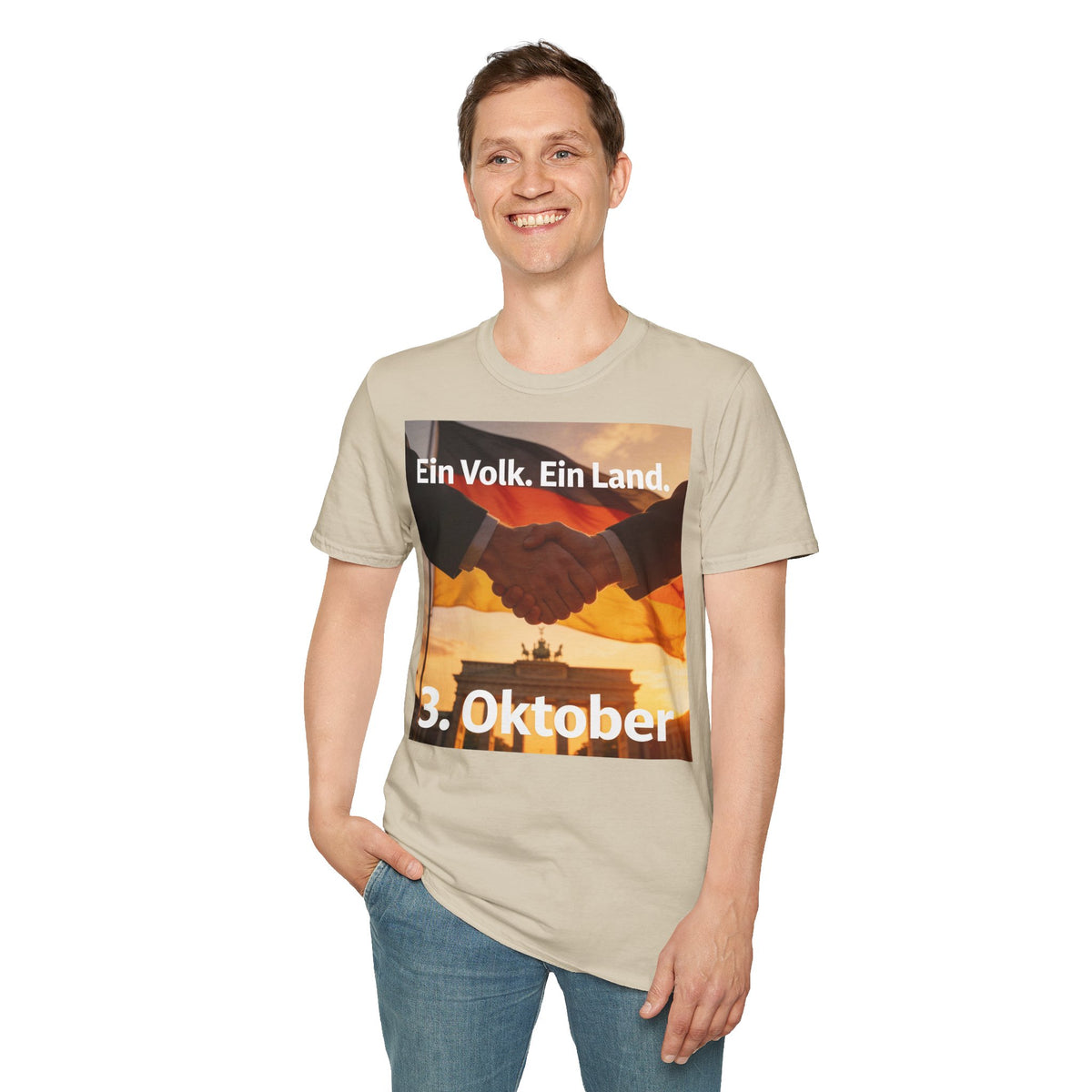 T-Shirt – „Ein Volk. Ein Land.“ 3. Oktober Gedenk-Shirt