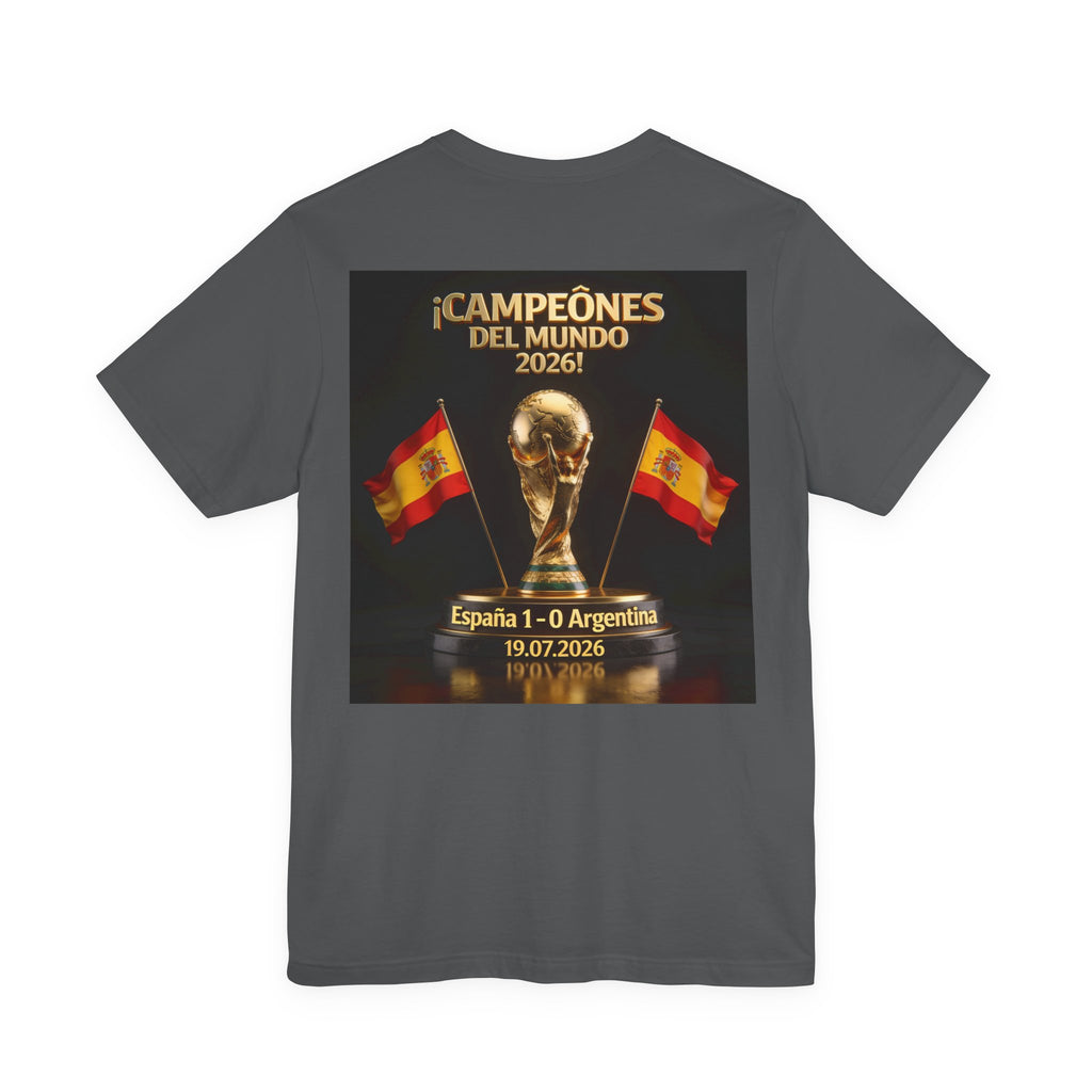 World Cup Champions 2026 Tee — ¡Campeones del Mundo 2026! España 1-0 Argentina (19.07.2026)