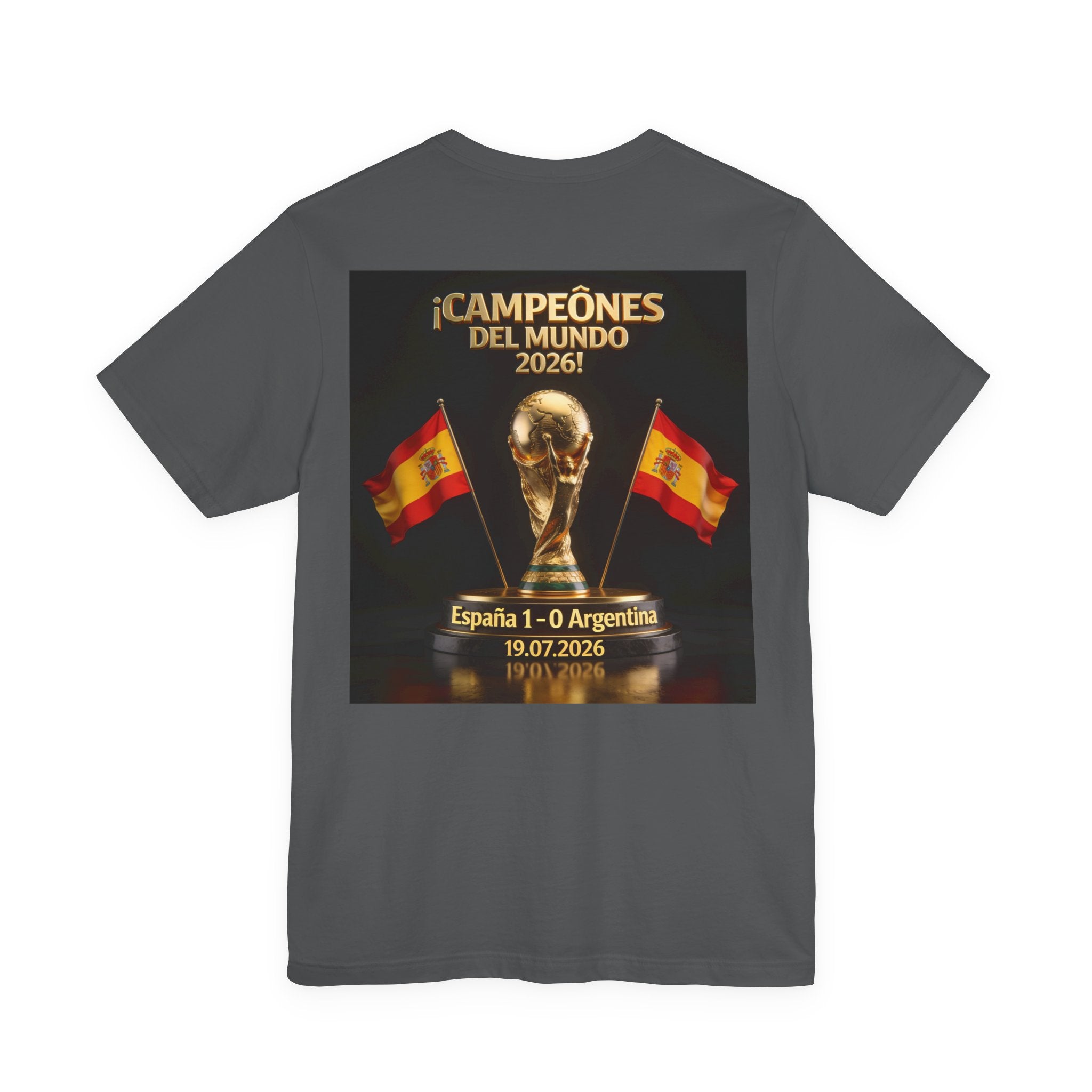 World Cup Champions 2026 Tee — ¡Campeones del Mundo 2026! España 1-0 Argentina (19.07.2026)