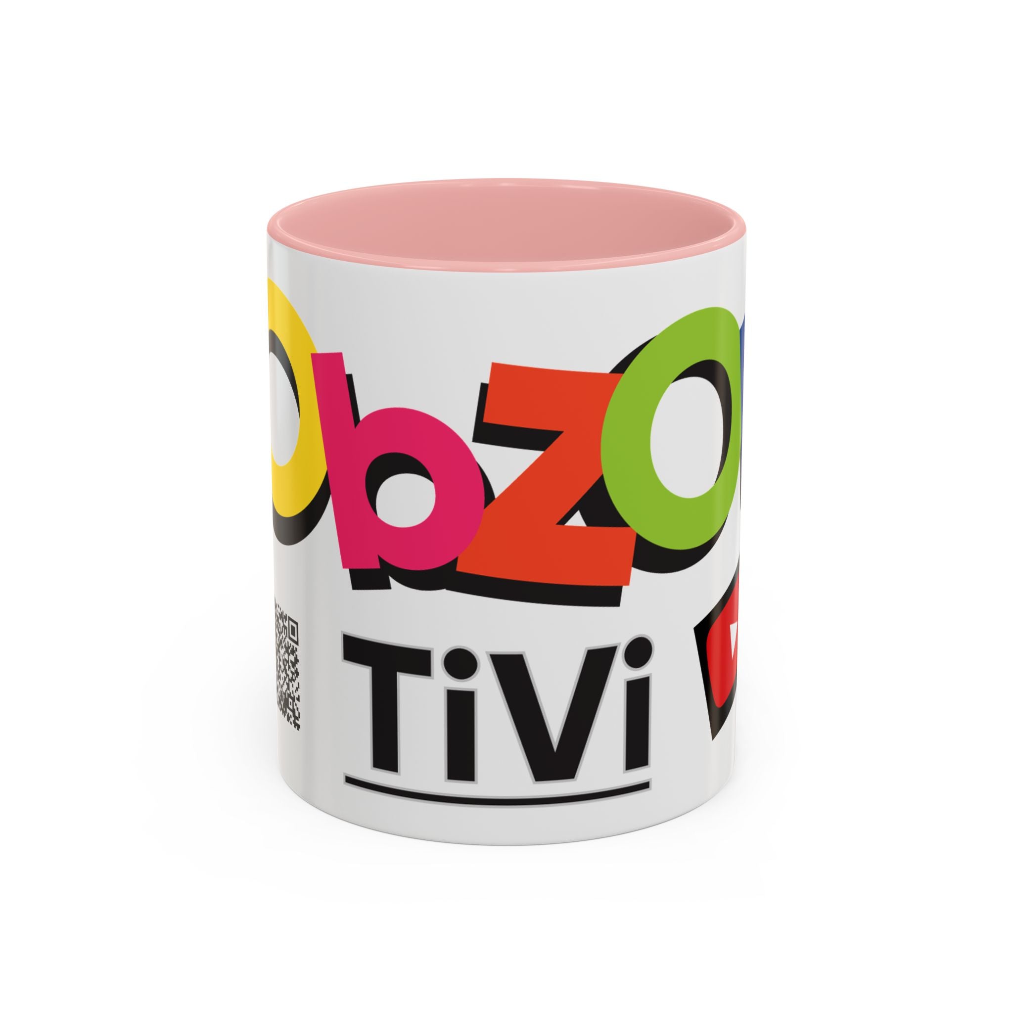 Accent Coffee Mug Obzor TiVi — Colorful YouTube Creator Logo Design (11/15 oz)