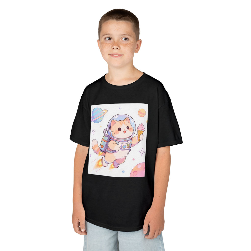 Kids Astronaut Cat Tee — Cute Space Puppy in Spacesuit Kids T-Shirt
