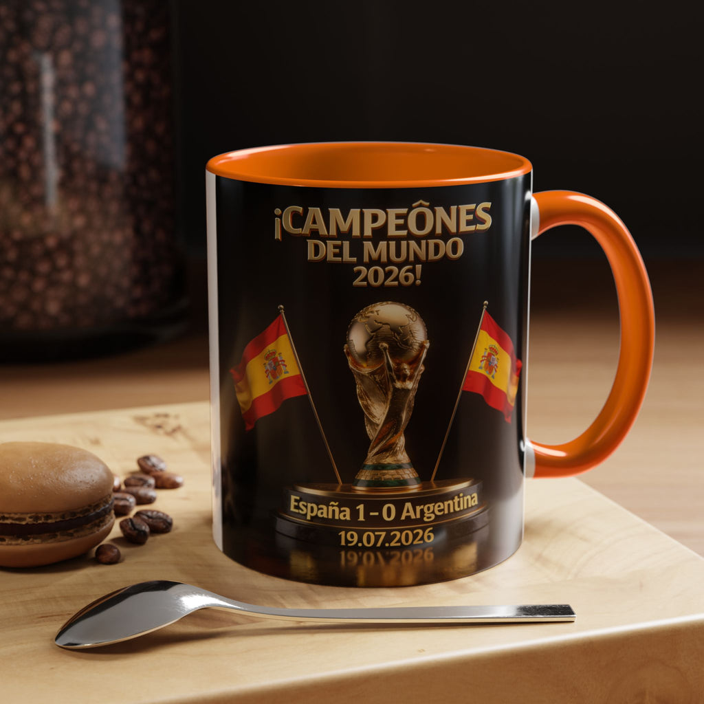 World Cup Champions 2026 Coffee Mug — ¡Campeones del Mundo! España 1-0 Argentina (11/15oz)