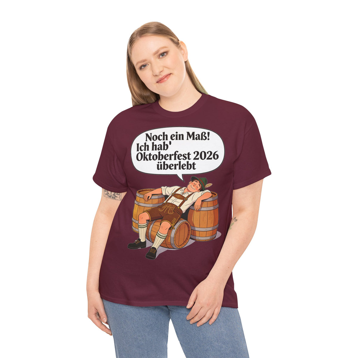Oktoberfest 2026 T-Shirt – „Noch ein Maß! Ich hab' Oktoberfest 2026 überlebt“ Beer-Festival-Shirt