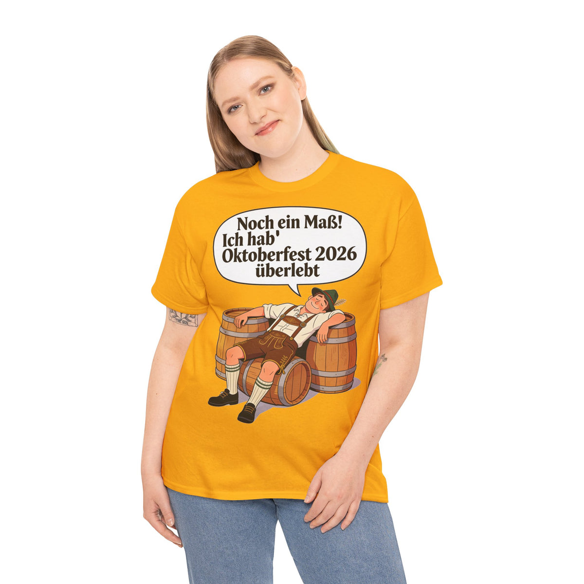 Oktoberfest 2026 T-Shirt – „Noch ein Maß! Ich hab' Oktoberfest 2026 überlebt“ Beer-Festival-Shirt