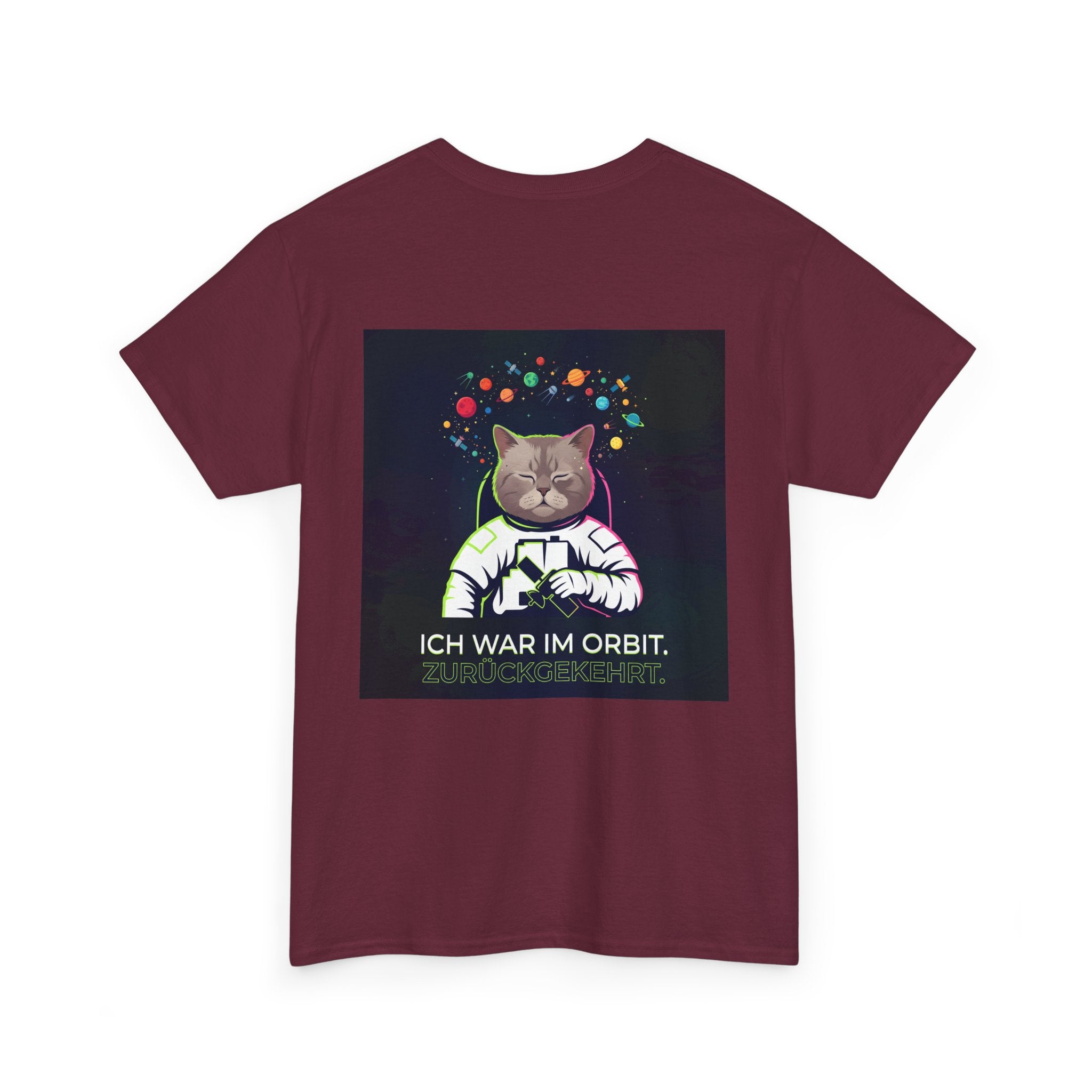 Astronaut Cat T-Shirt — "Ich war im Orbit. Zurückgekehrt." German Space Cat Tee