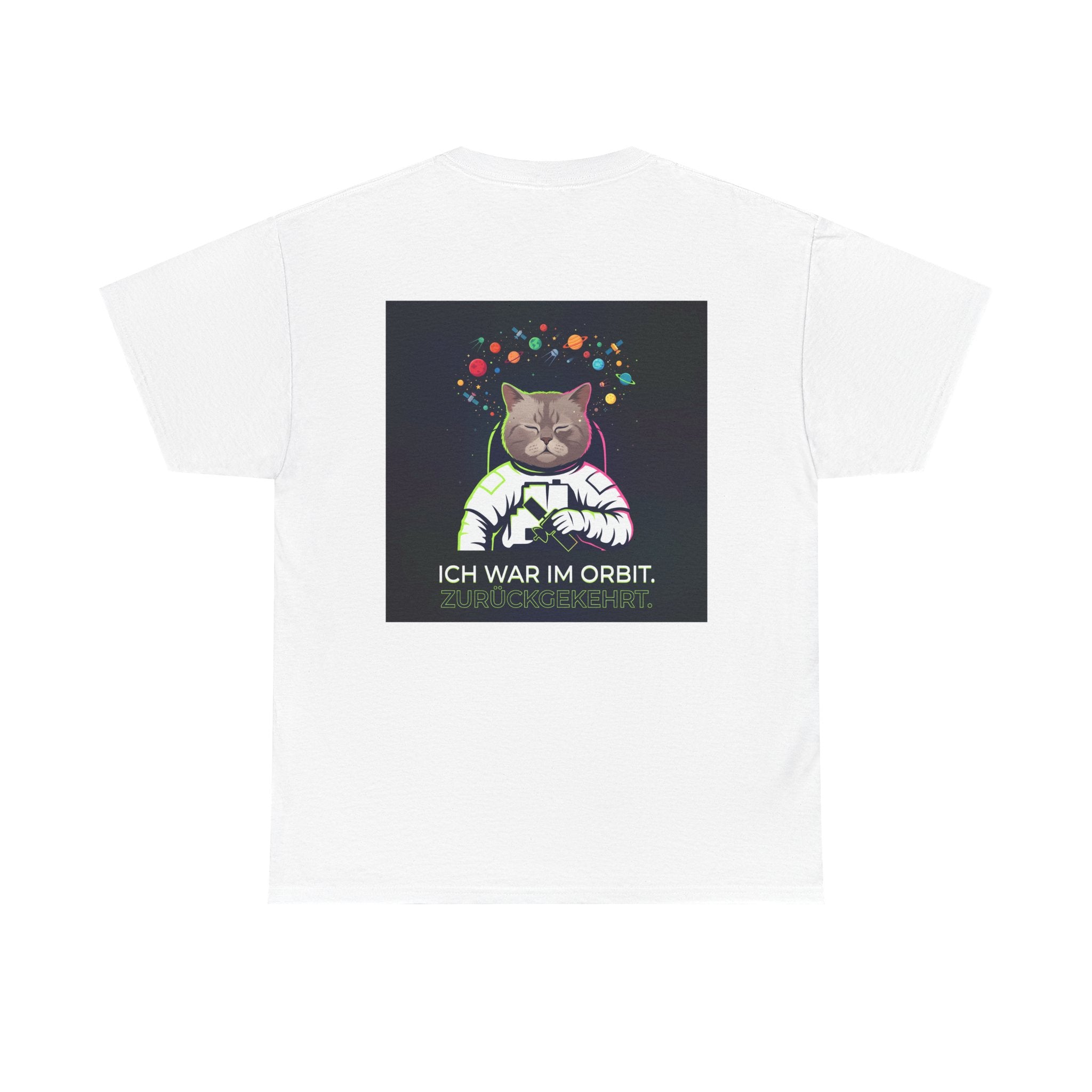 Astronaut Cat T-Shirt — "Ich war im Orbit. Zurückgekehrt." German Space Cat Tee
