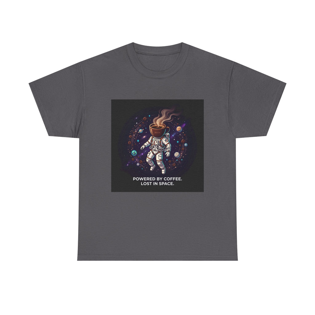 Astronaut Coffee T‑Shirt — "Powered by Coffee, Lost in Space" Space Tee