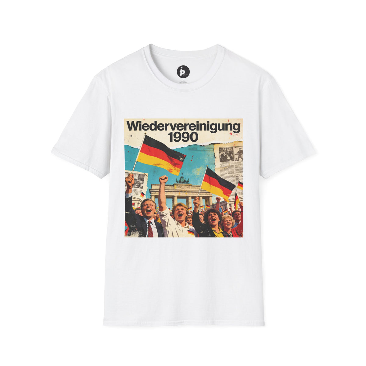 Wiedervereinigung 1990 - Deutsche Wiedervereinigung Retro Flagge T-Shirt