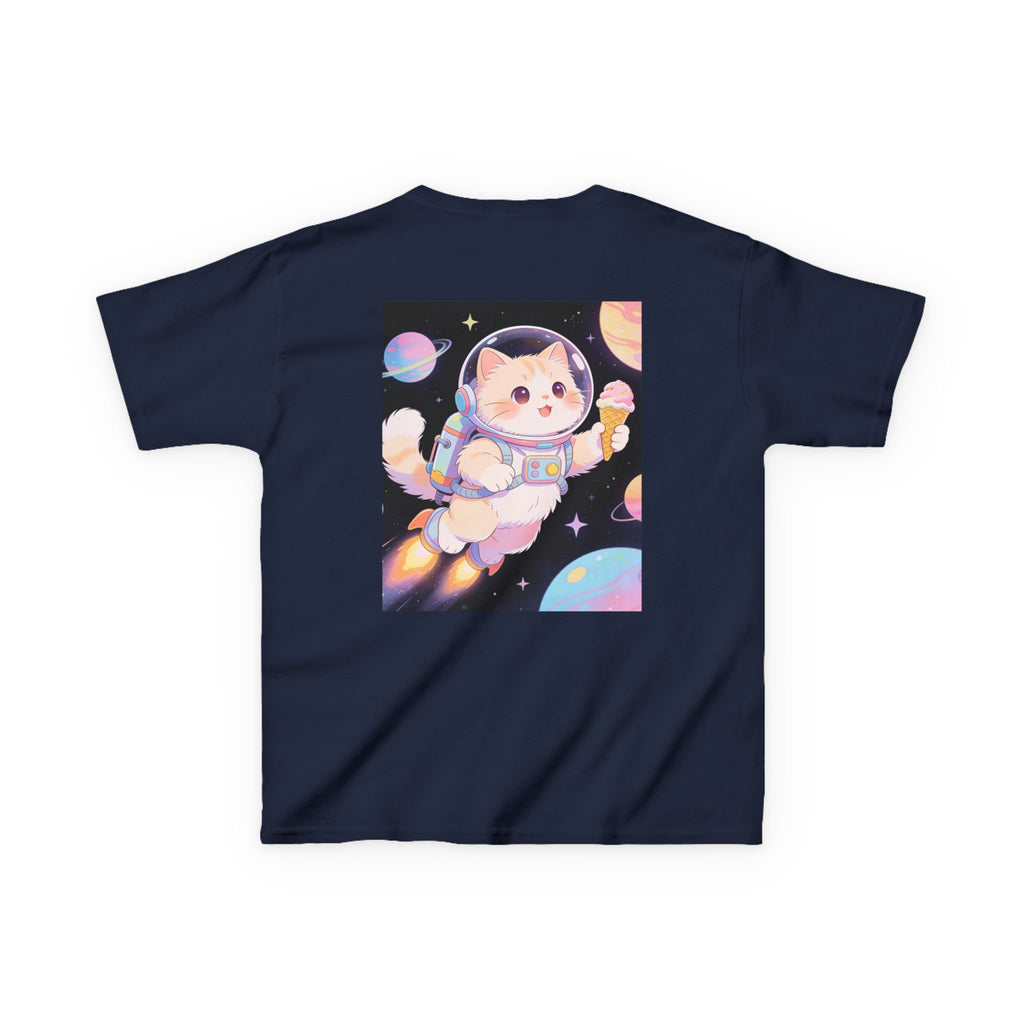 Kids Astronaut Cat Tee — Cute Space Puppy in Spacesuit Kids T-Shirt
