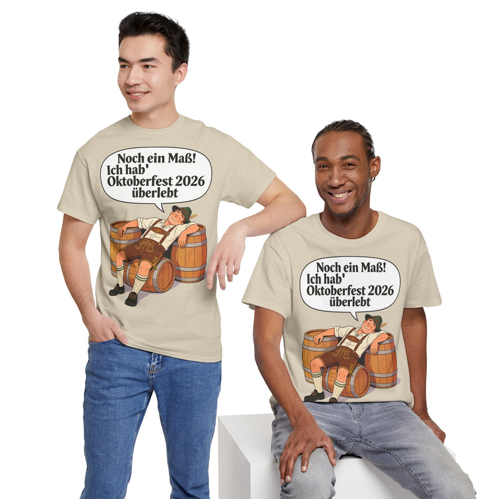 Oktoberfest 2026 T-Shirt – „Noch ein Maß! Ich hab' Oktoberfest 2026 überlebt“ Beer-Festival-Shirt