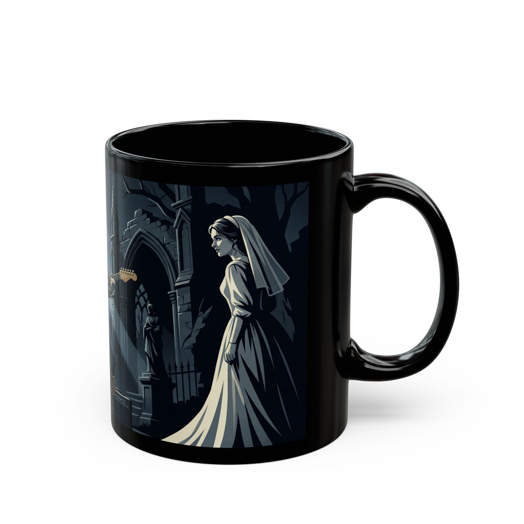 "Athos with Guitar" Mug — Dark Romantic Bride Coffee Cup (11oz/15oz)