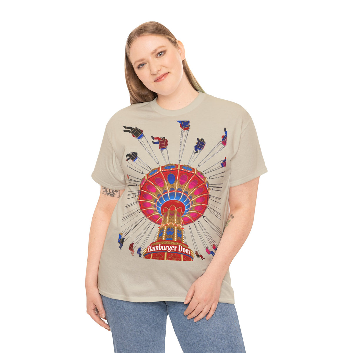 Hamburger Dom T-Shirt – Kettenkarussell Motiv Unisex