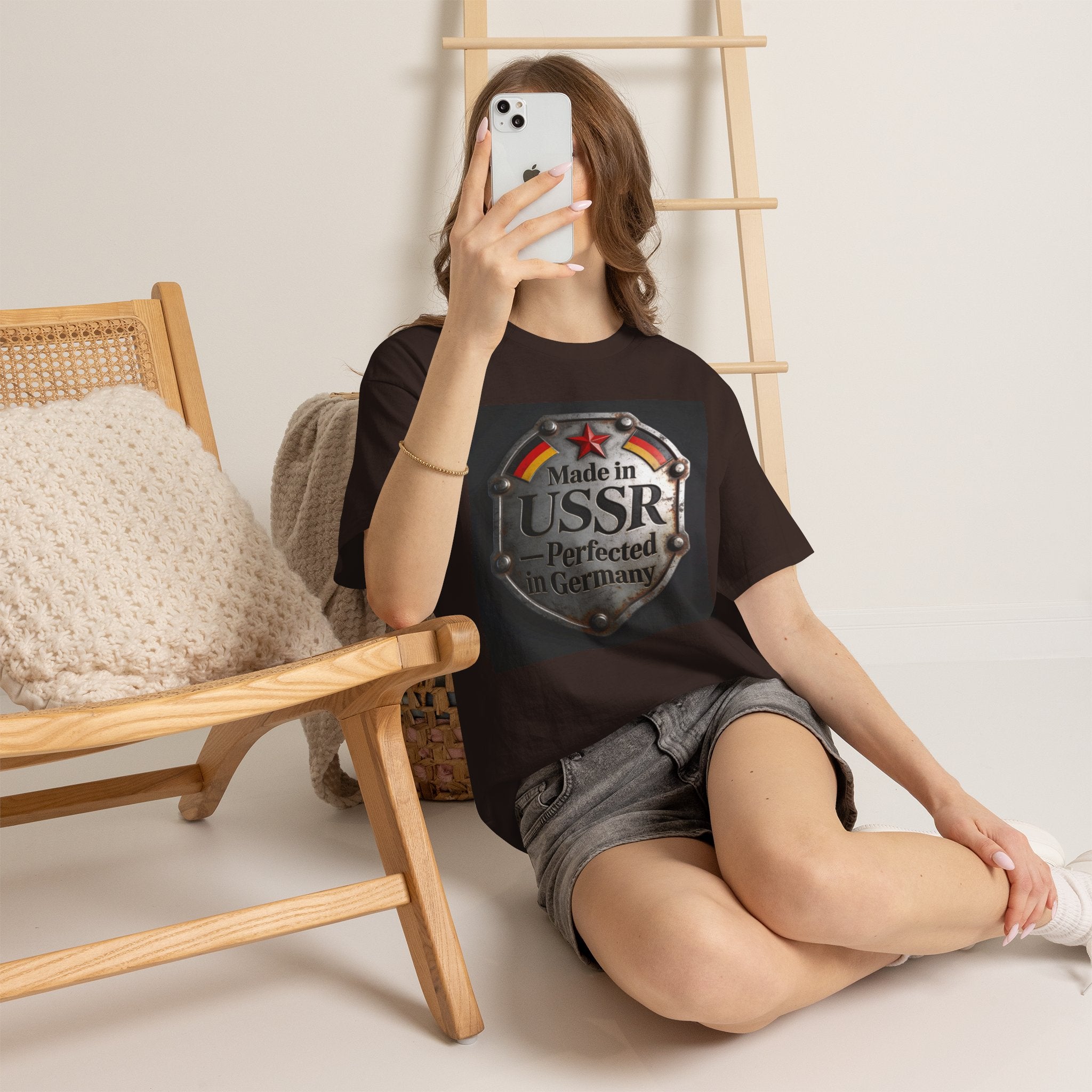 T-Shirt — "Made in USSR, Perfected in Germany" Vintage Emblem Tee