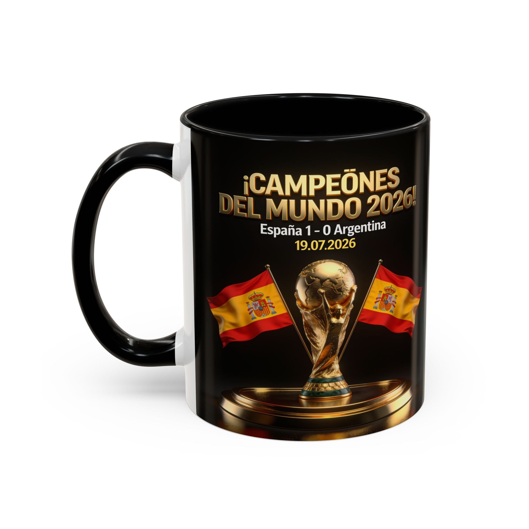 World Cup Champions 2026 Coffee Mug — ¡Campeones del Mundo! España 1-0 Argentina (11/15oz)
