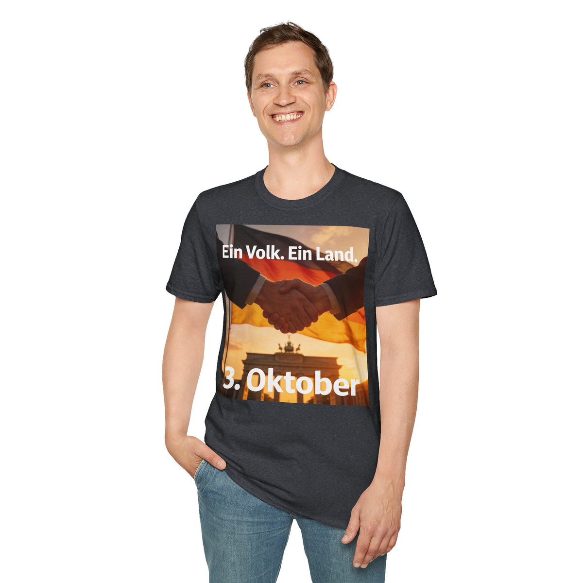 T-Shirt – „Ein Volk. Ein Land.“ 3. Oktober Gedenk-Shirt