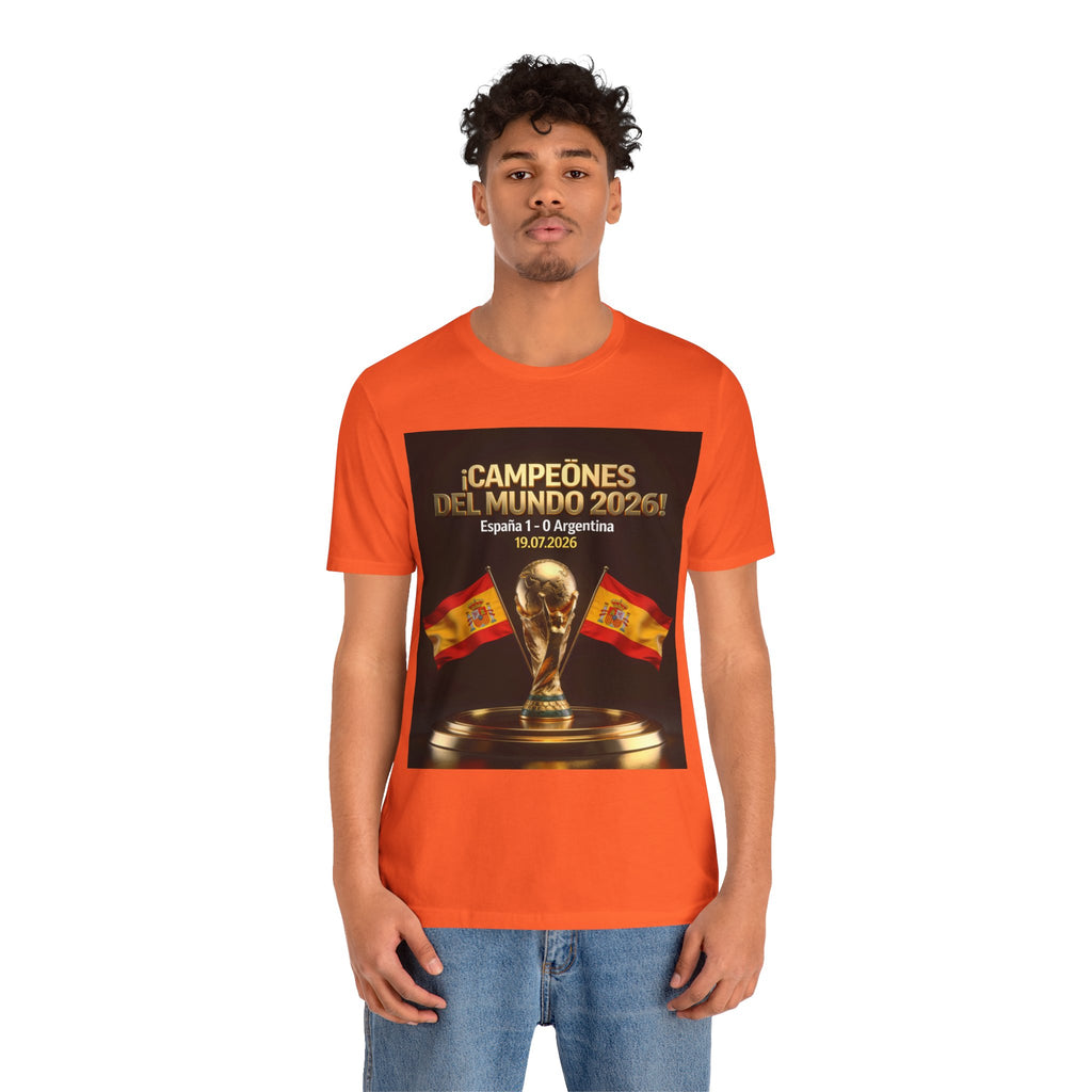 World Cup Champions 2026 Tee — ¡Campeones del Mundo 2026! España 1-0 Argentina (19.07.2026)
