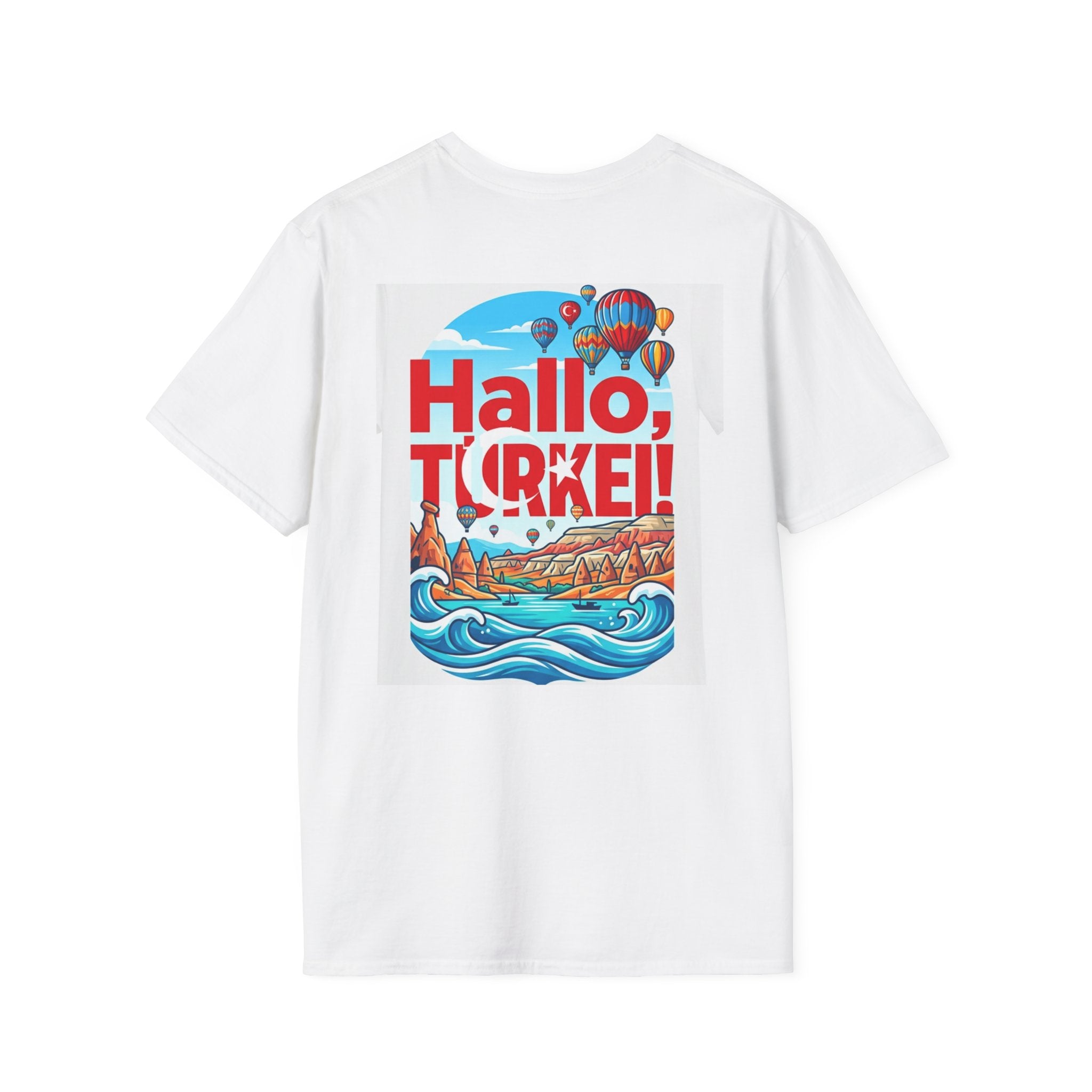 Hallo, Türkei! T-Shirt — Colorful Turkish Travel Graphic Tee