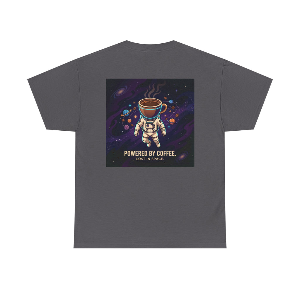 Astronaut Coffee T‑Shirt — "Powered by Coffee, Lost in Space" Space Tee