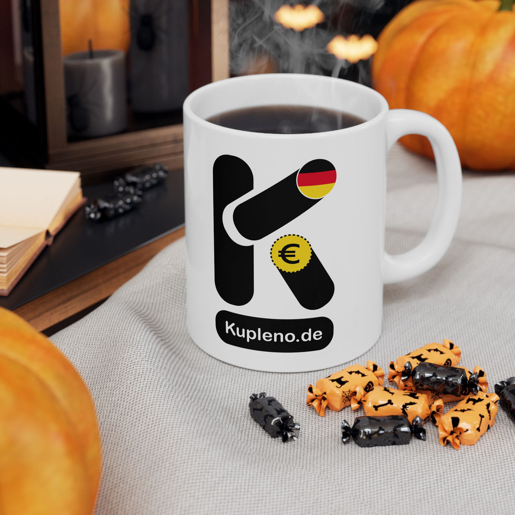 Coffee Mug - 'Kupleno.de' Design Ceramic Mug (11oz & 15oz)